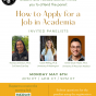 How to apply for a job in academia – Panel May 6